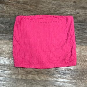 Pink tube top